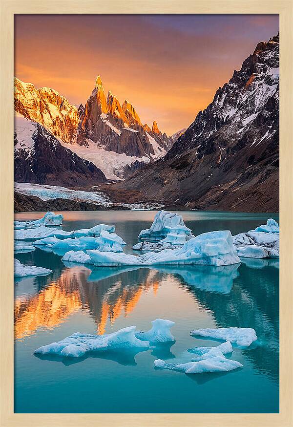 Glacial Serenity Reflections