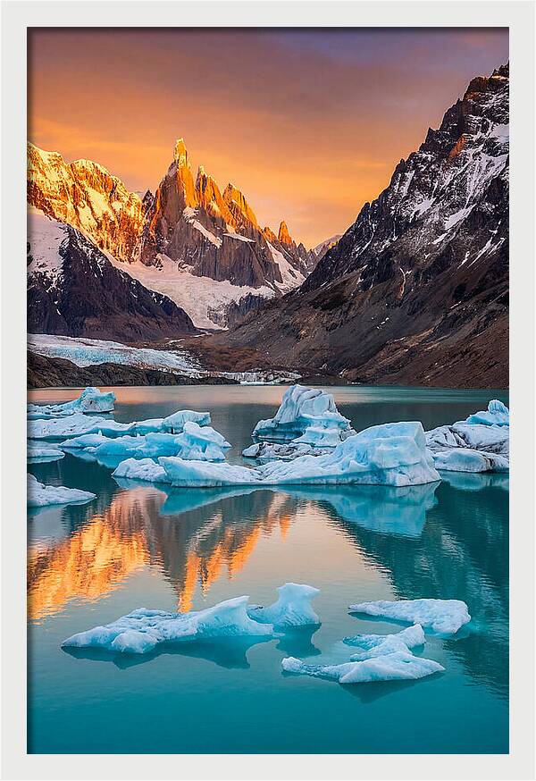 Glacial Serenity Reflections