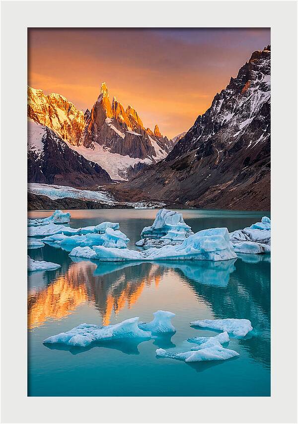 Glacial Serenity Reflections