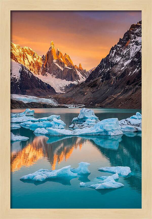 Glacial Serenity Reflections