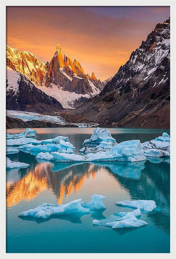 Glacial Serenity Reflections