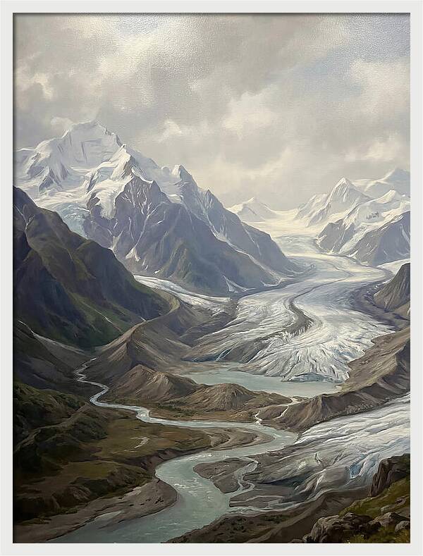 Glacial Serenity Reflections