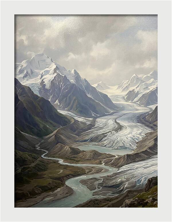 Glacial Serenity Reflections