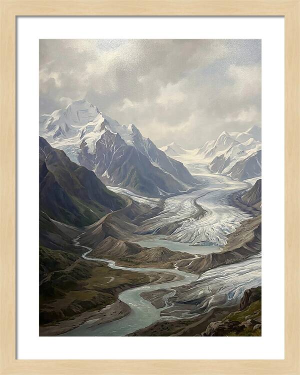 Glacial Serenity Reflections