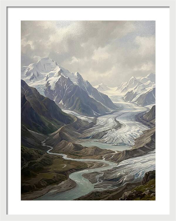Glacial Serenity Reflections