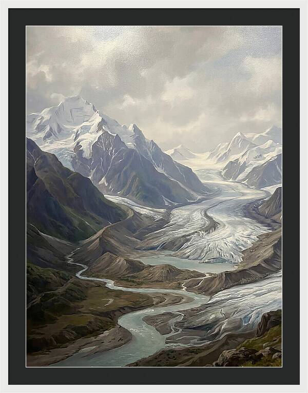 Glacial Serenity Reflections