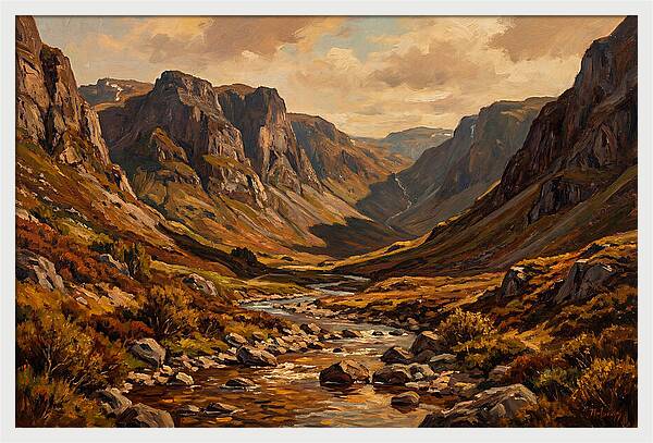 Glacial Valley Carved Deep
