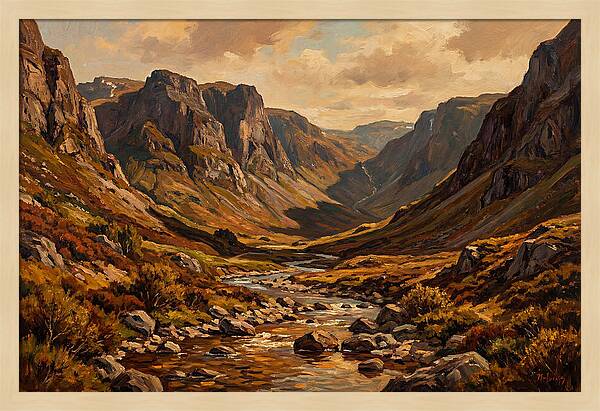 Glacial Valley Carved Deep