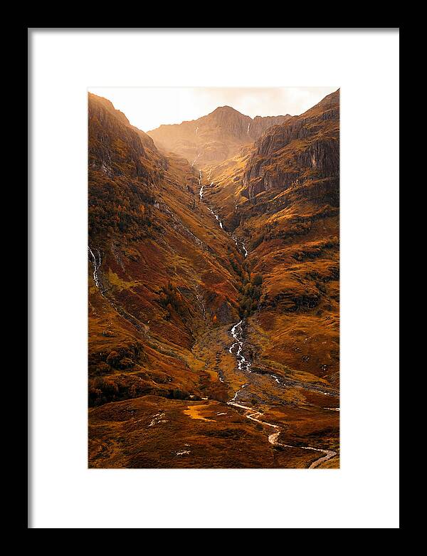 Glacier Carved Valley With Waterfalls