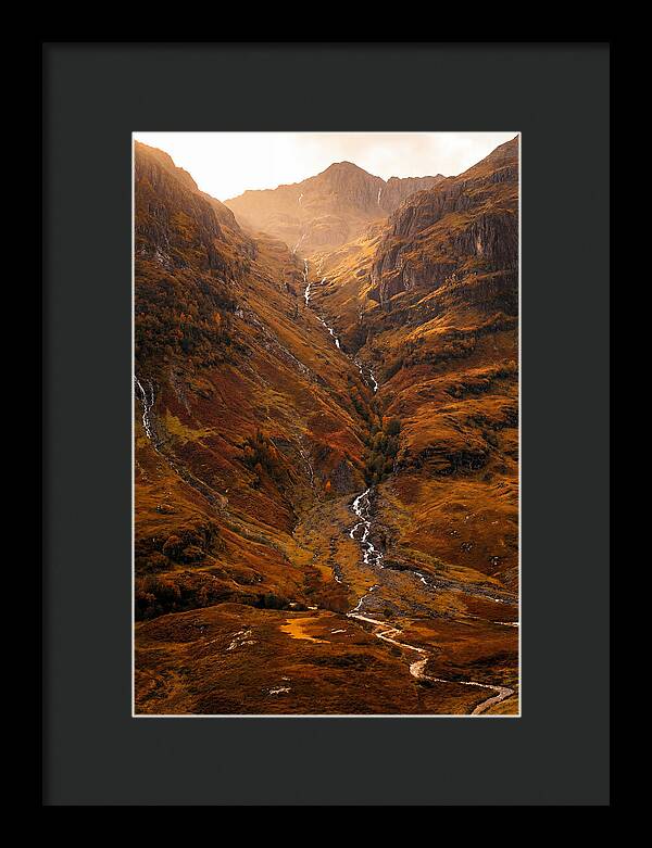 Glacier Carved Valley With Waterfalls