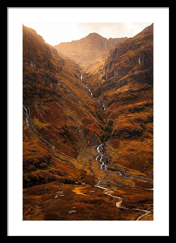 Glacier Carved Valley With Waterfalls