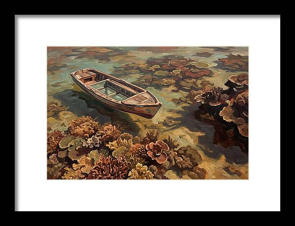 Glass Bottom Boat Over Coral Reef