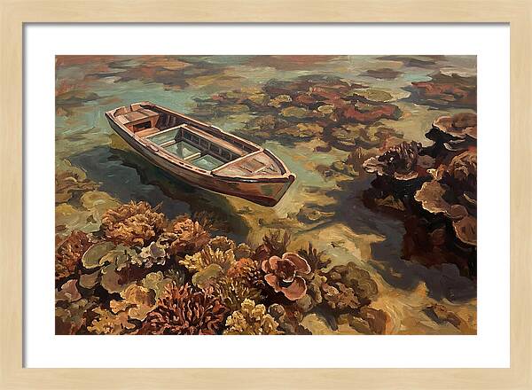 Glass Bottom Boat Over Coral Reef