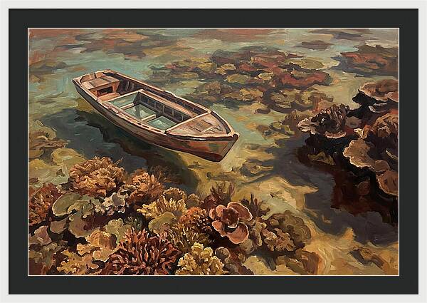 Glass Bottom Boat Over Coral Reef