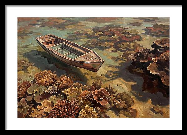 Glass Bottom Boat Over Coral Reef