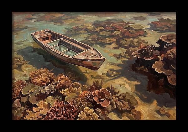 Glass Bottom Boat Over Coral Reef