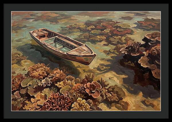 Glass Bottom Boat Over Coral Reef