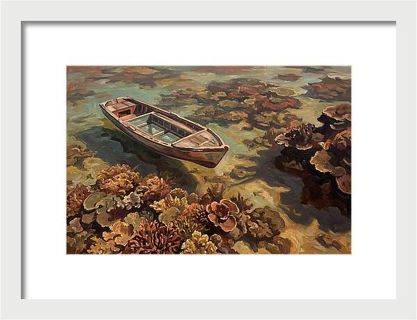 Glass Bottom Boat Over Coral Reef