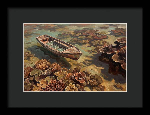 Glass Bottom Boat Over Coral Reef