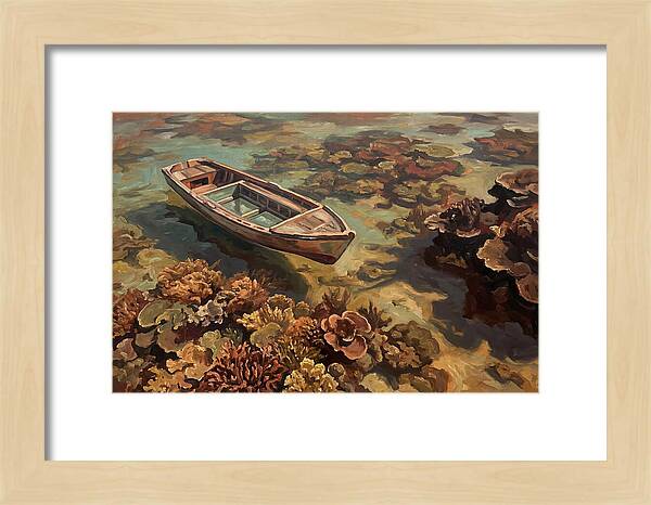 Glass Bottom Boat Over Coral Reef