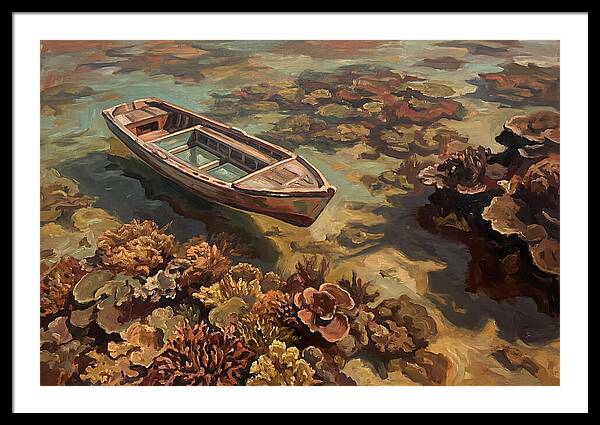 Glass Bottom Boat Over Coral Reef