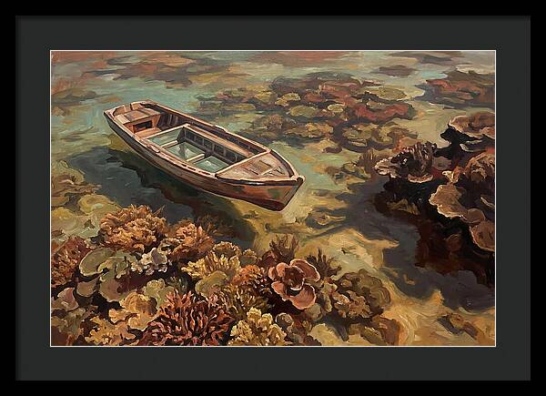 Glass Bottom Boat Over Coral Reef