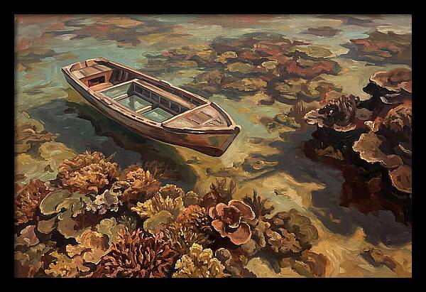 Glass Bottom Boat Over Coral Reef