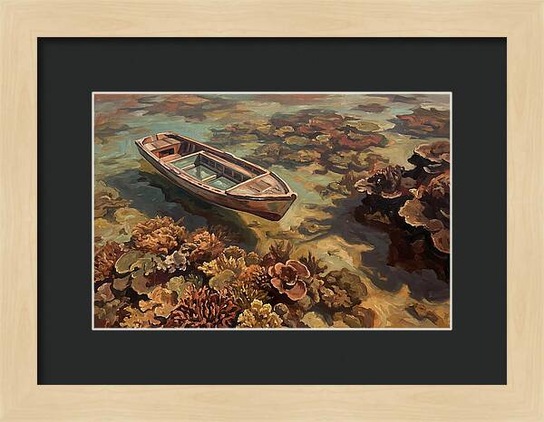 Glass Bottom Boat Over Coral Reef