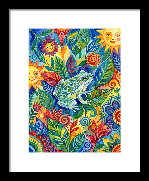 Glass Frog Among Vibrant Flora