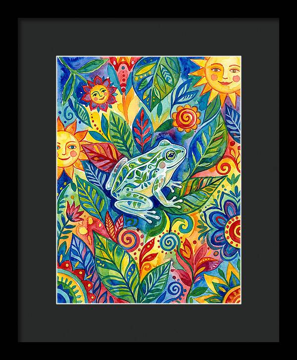 Glass Frog Among Vibrant Flora