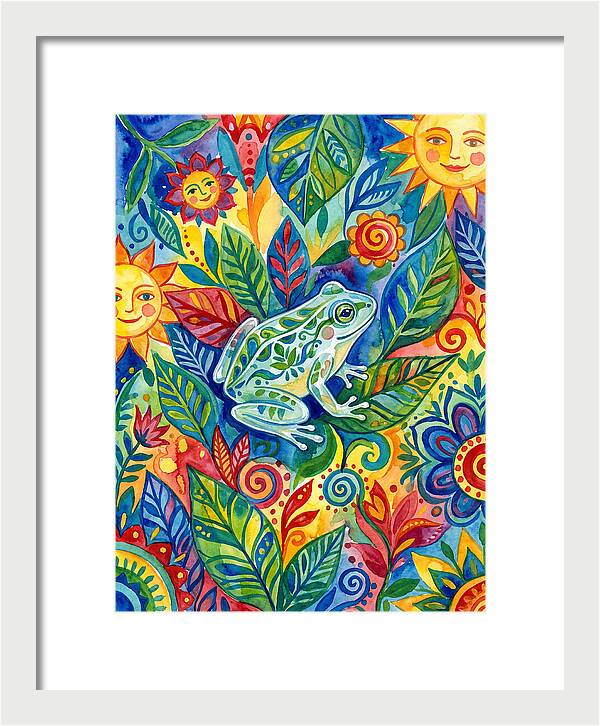 Glass Frog Among Vibrant Flora