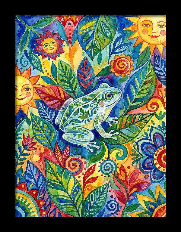 Glass Frog Among Vibrant Flora