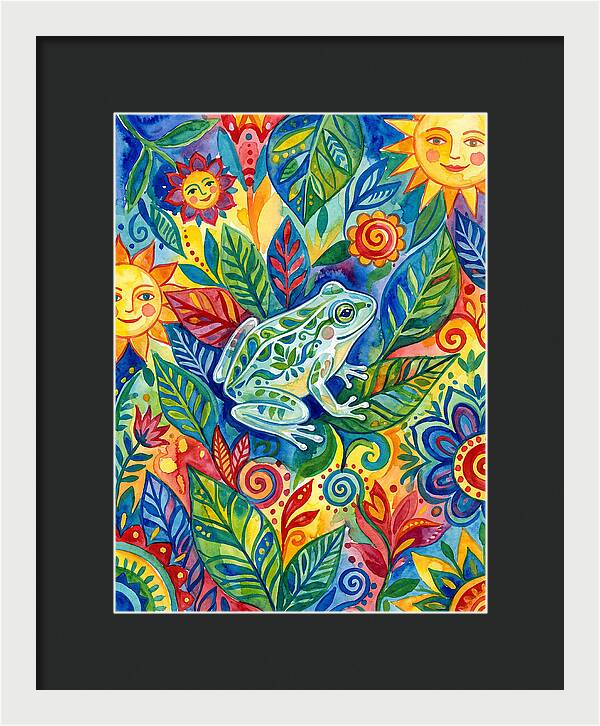 Glass Frog Among Vibrant Flora
