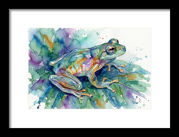 Glass Frog In Expressionist Style