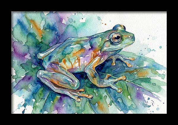 Glass Frog In Expressionist Style