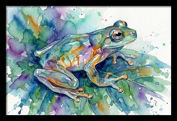 Glass Frog In Expressionist Style