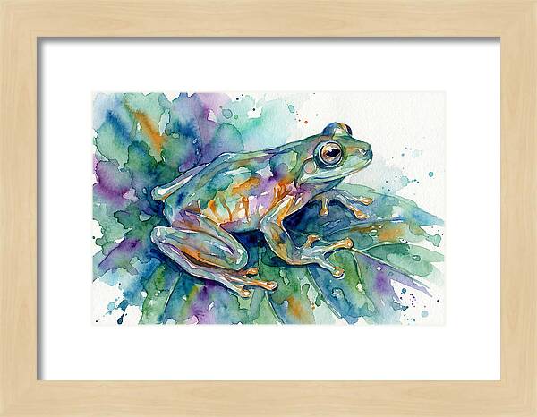 Glass Frog In Expressionist Style