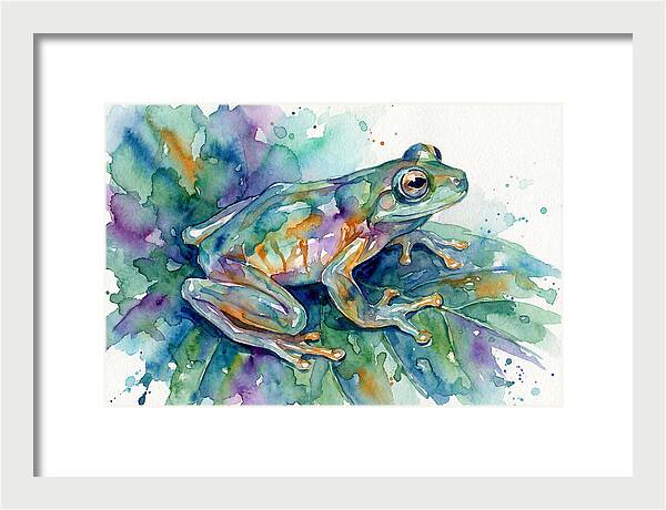 Glass Frog In Expressionist Style