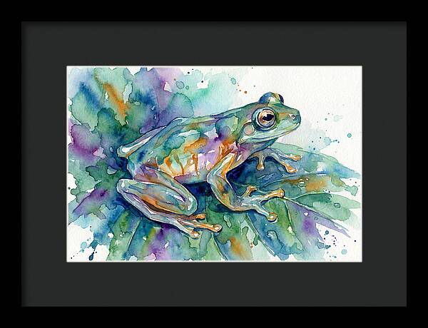 Glass Frog In Expressionist Style