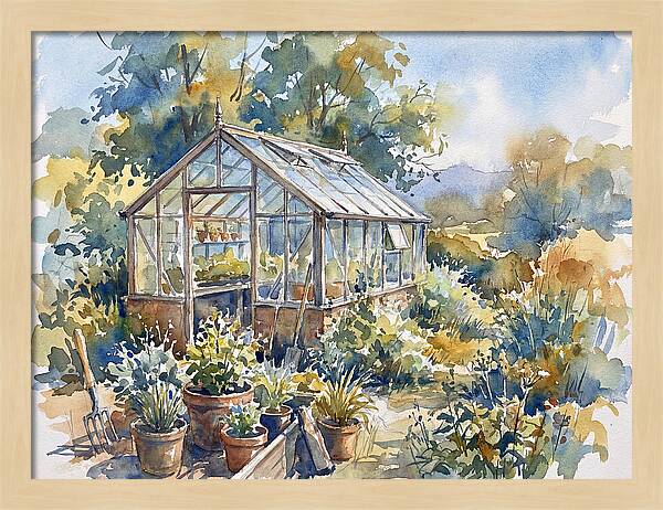 Glass Greenhouse Serenity