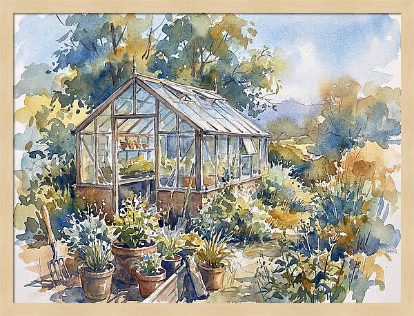 Glass Greenhouse Serenity
