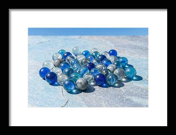 Glass Marble Collection From Above