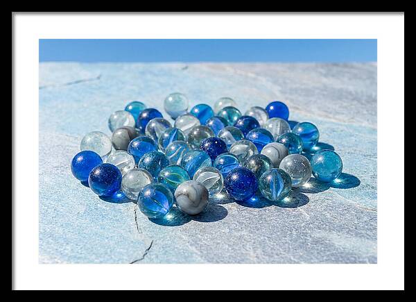 Glass Marble Collection From Above