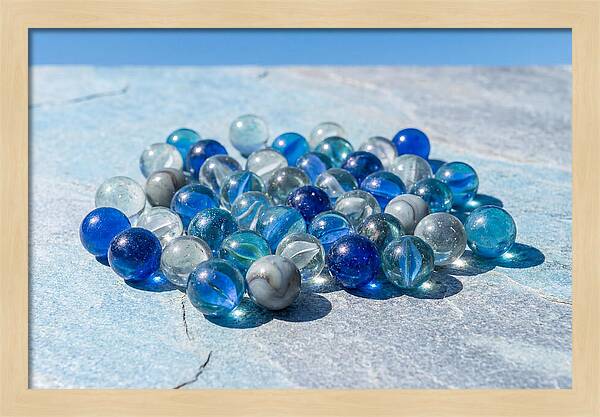 Glass Marble Collection From Above