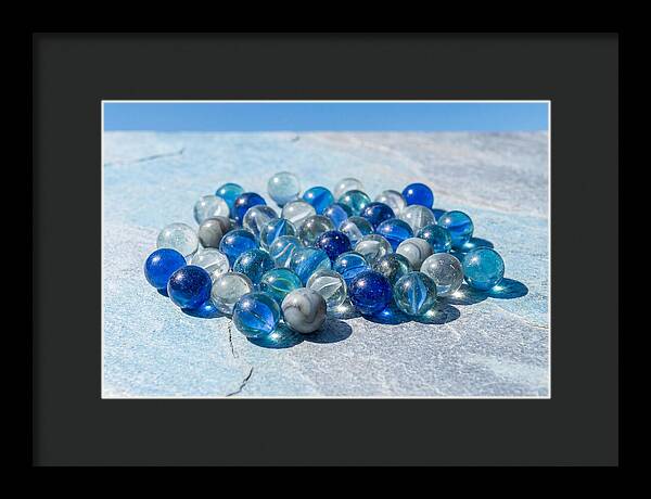 Glass Marble Collection From Above