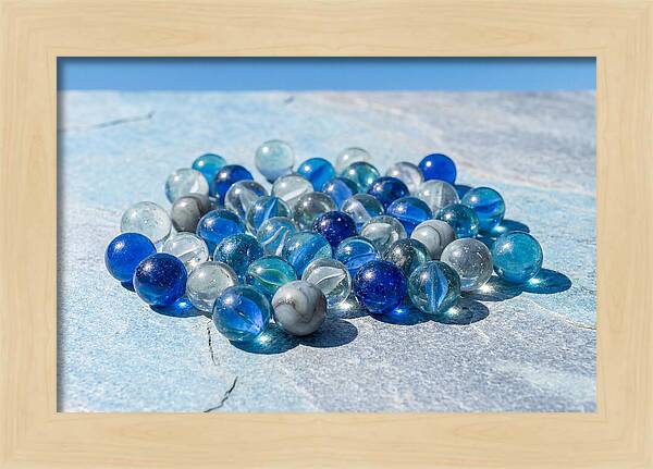 Glass Marble Collection From Above