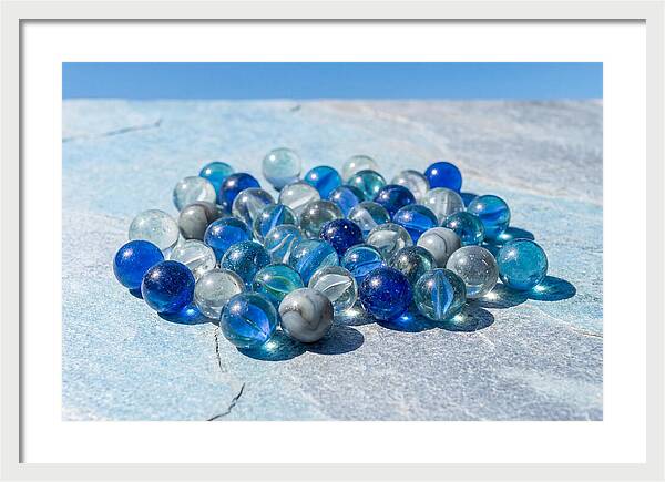 Glass Marble Collection From Above