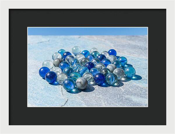 Glass Marble Collection From Above