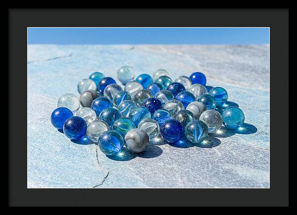Glass Marble Collection From Above