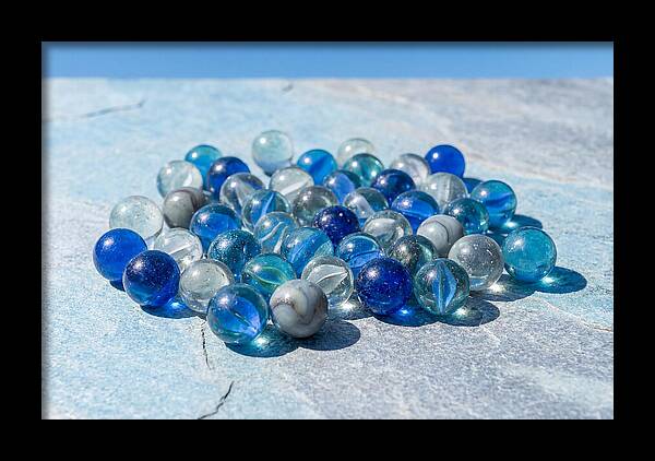 Glass Marble Collection From Above